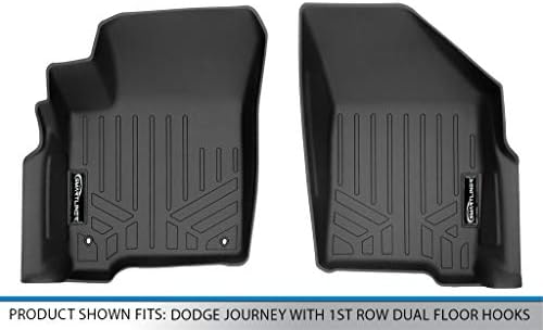 Maxliner All Time Custom Fit Fit 1 -S Row Black Floor Mat Постави компатибилен со патувањето за Dodge 2012-2020