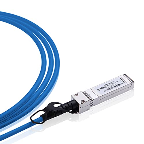 Обоен 10g SFP+ Twinax кабел, директен прицврстувачки бакар пасивен кабел, 0,25m во сина боја, за Cisco SFP-H10GB-Cu0.25m, Meraki, Ubiquit,