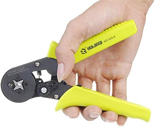 Zuqiee 2 чизми за алатки за прицврстување на терминали чизми за чипка на ферули Crimper AWG24-10 0.25-6mm Pincers алатка за алатки