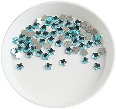 N/A НОВИ МИНИ КАТТИ 4мм Дет Пентаграм рамен заден дел од ноктите уметност ригистони кристални камења 3Д DIY Декорирајте маникир