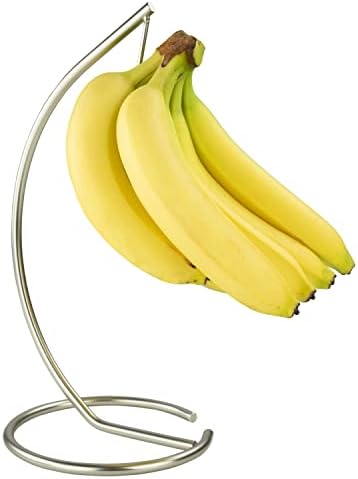 Спектар Диверзифициран држач за евра, овошје дрво, цврста челична банана и мека палета за дома или бар, складирање на храна за countertop,