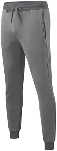 Sezcxlgg mens пот панталони Менс обични чипка-хип-хоп панталони, панталони за тренингот со цврста боја со џеб