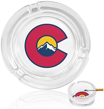 Колорадо стогодишнини лого стаклена фиока за пепел