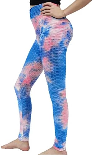 QTeclor Butt за кревање анти -целулитни хеланки за жени, атлетски хеланки на јога