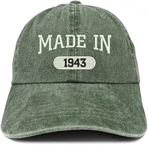 Трендовска Продавница За Облека Направена Во 1943 Година Извезена 80 Ти Роденден Измиена Бејзбол Капа
