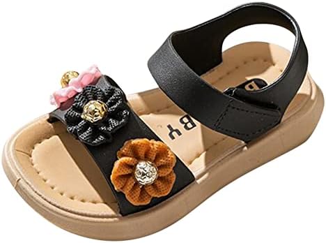 Деца сандали задебелени летни принцези водоотпорна мода мека единствена бебе без лизгање чевли за девојки