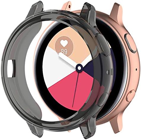 LOKEKE компатибилен за Samsung Galaxy Watch Active 2 SM-R830 Заштитно покритие на куќиштето, заштитна обвивка за заштитна обвивка за TPU за