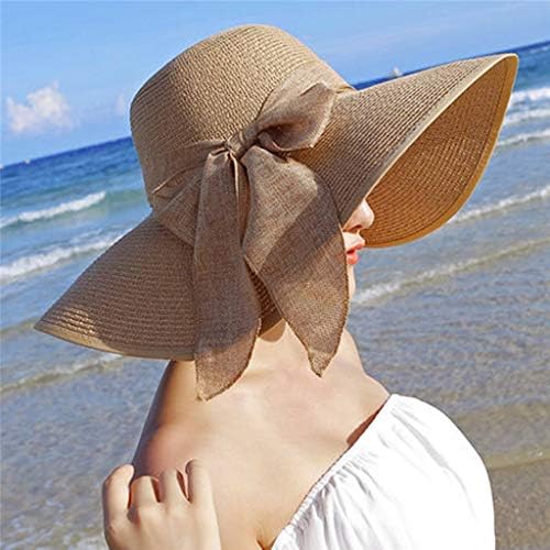 Големо сонце широко куглање, жени, преклопување на флопиот облик на облик на плажа, слама капи, бејзбол капи за големи капи за жени