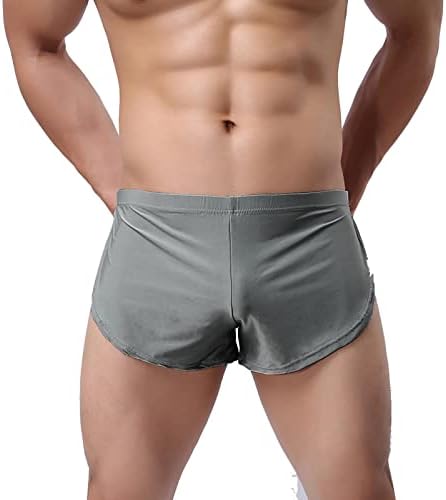 Машка еластична еластична широка лента боксер кратка долна облека топла ултра лесна кратка нога удобна долна облека за мажи