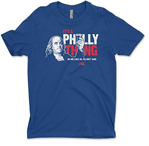 Размачкана облека што зборува за говорот, тоа е маица на Фили работа за fansубителите на кошарката во Филаделфија