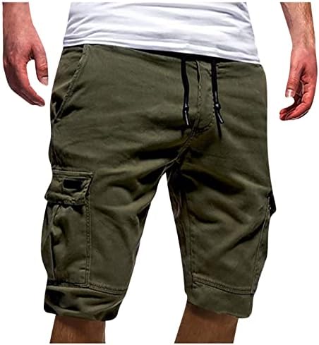 Машки шорцеви на Ymosrh летни обични обични отвори на отворено крпеници со џебови, спортови алатки за панталони мажи мажи