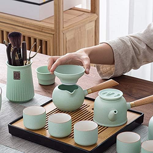 Xwozydr модерен керамички кунг фу чај сет чајник чај церемонија канцеларија студија кунг фу чај подарок пријател