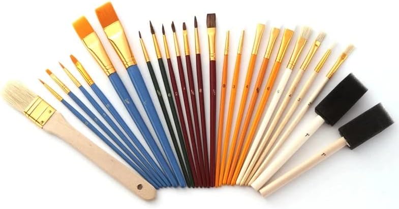 Wbani Професионална најлон четки за боја на коса пенкало Масло во акварел цртање сликарство за четка за четка за уметност во
