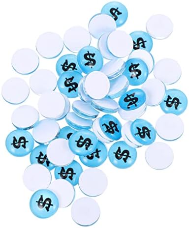 Coheali 100 парчиња пари полнети со сина боја: занаетчиска играчка ММ додатоци со закрпи стакло сина плишана симулација на очи, шема на