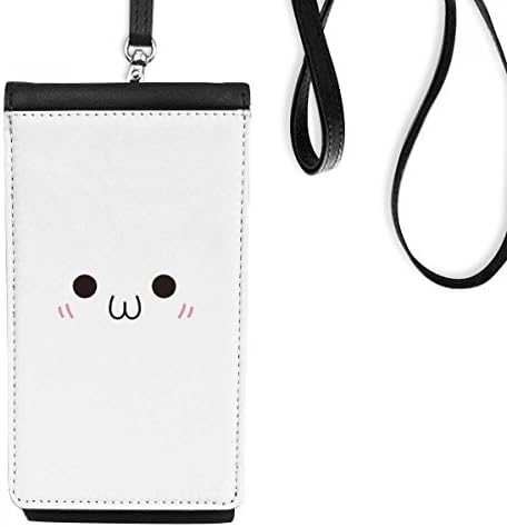 Изразување на лице за руменило Арт деко подарок моден телефон паричник чанта што виси мобилна торбичка црн џеб