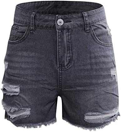 Gdjgta тексас топли шорцеви за жени случајни летни средни половини миење кратки панталони со џебови