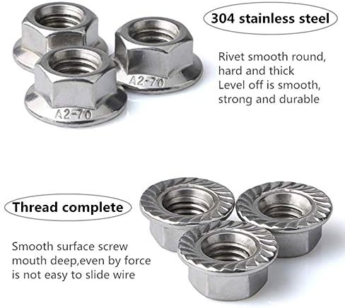 Ruofeng не'рѓосувачки челик засилен хексадециран ореви за прирабници заклучува 50 парчиња
