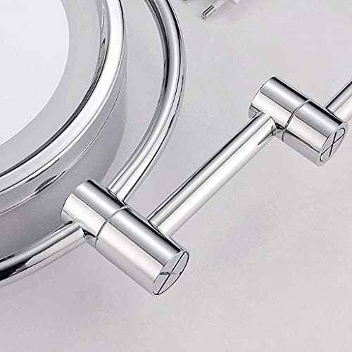 Futeni Vanity Mirror, шминка огледало Vanity Mirror LED осветлен wallид за бања монтиран двострана зголемување 360 ° ротирачко проширување