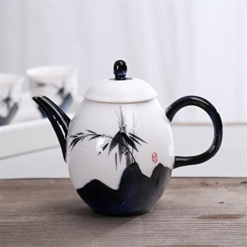 IRDFWH Рачно изработено керамички чајник со рачно насликани бели порцелански чај од кинески стил на кинески стил сет филтер-чајник