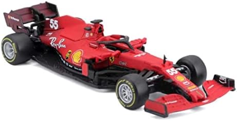 Bburago B18-36829s 1:43 F1 2021 Ferrari SF21 Sainz, разновидни дизајни и бои за unisex возрасно