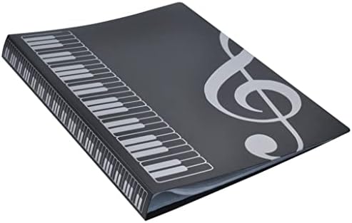 WSSBK 80 листови A4 Музички книги Папки Пијано Резултат Бенд Хорски вметнете папка со папка за водоотпорно складирање на датотеки