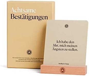 Интелигентни промени германски картички за афирмација, дневни зборови за охрабрување картички, инспиративни подароци за само -афирмација, кутија