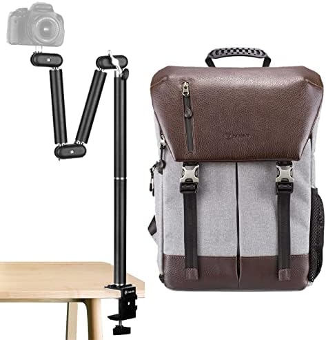 Ранец на тарионска камера + стол за монтирање на камера | Тешка артикулирана рака на фотоапаратот Артикулаторна табела за монтирање на камера