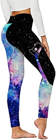 Женски печатени хеланки за јога пантолони со високи половини панталони кои трчаат спортски хулахопки јога панталони за плус големина жени