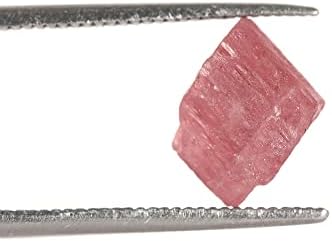 GemHub 1,60 CT природен суров розов турмалин камен груби кристали, правење жица завиткување, лековити подароци за карпи