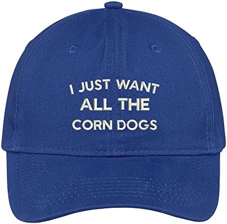 Трендовски продавница за облека, само сакам сите кучиња од пченка, везени капа, премија памук, тато капа