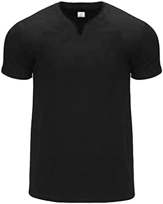 Машка обична цврста боја со маица со маица со лесна фитнес маица врвови моден бизнис краток ракав
