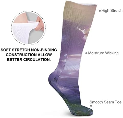 Меџик Еднорог, спортски чорапи на чудата, топли цевки чорапи високи чорапи за жени мажи кои работат обична забава