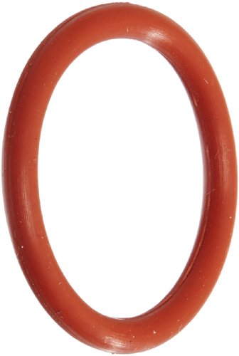 143 силиконски О-прстен, 70А Дурометар, црвен, 2-7/16 ИД, 2-5/8 ОД, 3/32 ширина