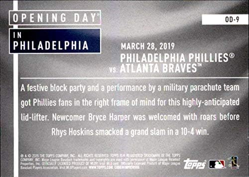 2020 година Топс Ден на отворање Ден на отворање Сет OD-9 Philadelphia Phillies NM-MT Phillies