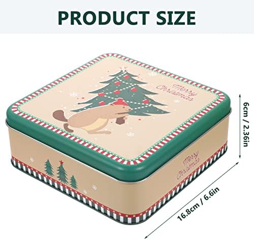 Луксузна Божиќна Кутија За Подароци За Подароци Божиќни Калапи За Колачиња Кутија За Гнездење Калај За Божиќни Картички Кутија За Услуги