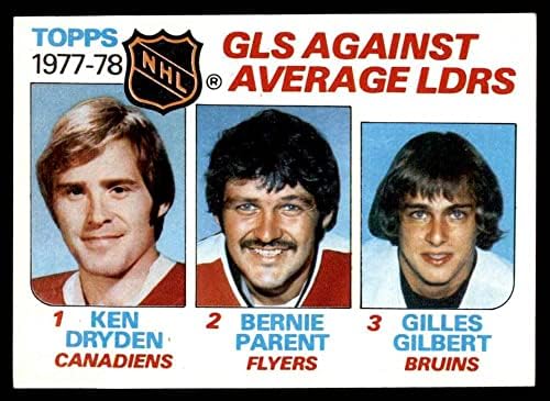 1978 година Топс 68 лидери на лигата Кен Драјден/Берни Родител/Гилберт Канадиенс/Флаери/Бруинс НМ Канадиенс/Флаери/Бруинс