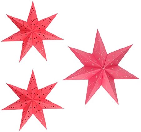 Проектор тавански хартија starвездички фенерџии шупливи висечки ламби светло светло сенки 3 парчиња starвезда виси украс украс