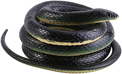 4,3ft долга реална мека гумена змија градинарски реквизити смешни шега шега играчка подарок топло