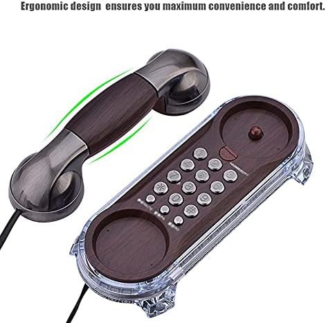 SJYDQ антички телефони мода што виси телефонски повикувач wallид монтиран со сино задно осветлување домашен телефон