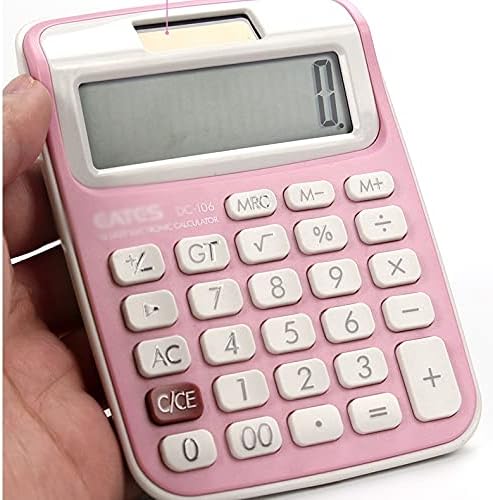 Yfqhdd 10 цифра калкулатор за биро за големи копчиња за алатки за сметководство за финансии за сметководство, преносни со лента