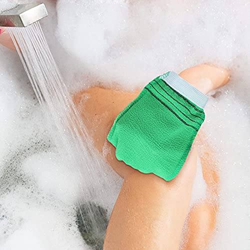 5 -пакувања Корејски ексфолирачки ексфолирачки мијалници за чистење мит -туш чистач мит премија на ракавици за тело за отстранување на мртва кожа се однесува на бањ