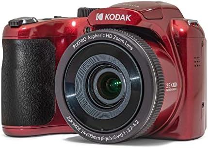Kodak Pixpro AZ255 Astro Zoom 16MP пакет на дигитална камера со брз полнач за батерии AA/AAA со 4 AA 2700 MAH батерии за полнење, 32 GB UHS-I SDXC мемориска картичка и торба за камера и торба за кам