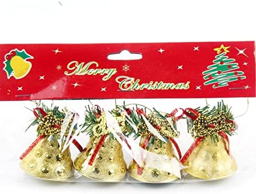 Маскласа 12 парчиња Божиќни sвона што висат украс ingингл sвона со украси за елка за елка за DIY занаетчиски градинарски wallиден венец