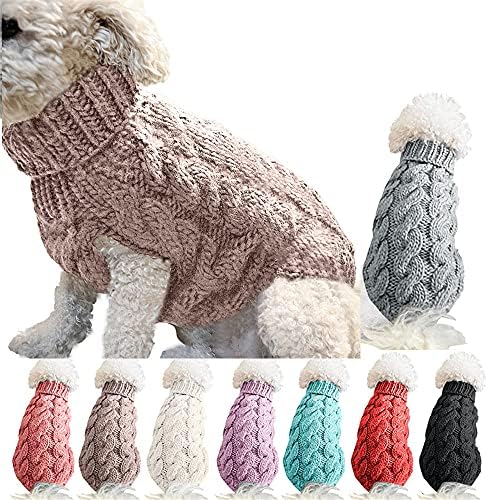 Oomiibe кучиња костуми џемпер, облека за миленичиња за француско кучиња кучиња кучиња Чивахуа, кучиња облека за мали средни кучиња кученце