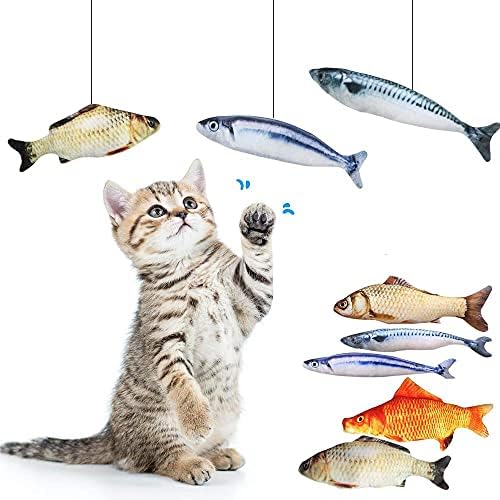 Мачка играчка риба плишана мачка играчка играчка интерактивна риба играчки играчки полнети перници симулација риба играчка играчка за мачки