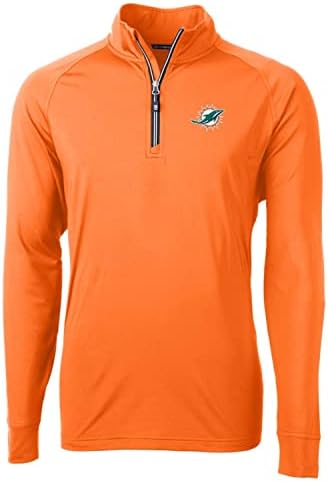 Cutter & Buck Men's NFL Adapt Eco Plit Stright Recicled Stather Recikled четврт-зип-јакна