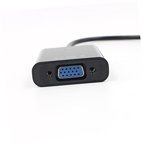 Solustre Projector MM за ТВ аудио кабел адаптер за адаптер Видео на ДВД на конвертор со црна боја