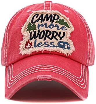 Campенски камп на марами повеќе загрижени помалку измиени гроздобер памук извезена прилагодлива капа за бејзбол