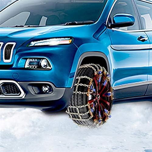 XCQ цврсто и безбедно, 1 парчиња челик камиони со камиони со гуми за гуми за снег на мраз, појас зимски анти-лизгачки возила SUV тркала синџир на кал, безбедна безбеднос?