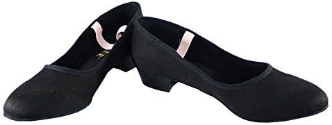 Danzcue возрасни платно еластична лента за ликови чевли за наставници